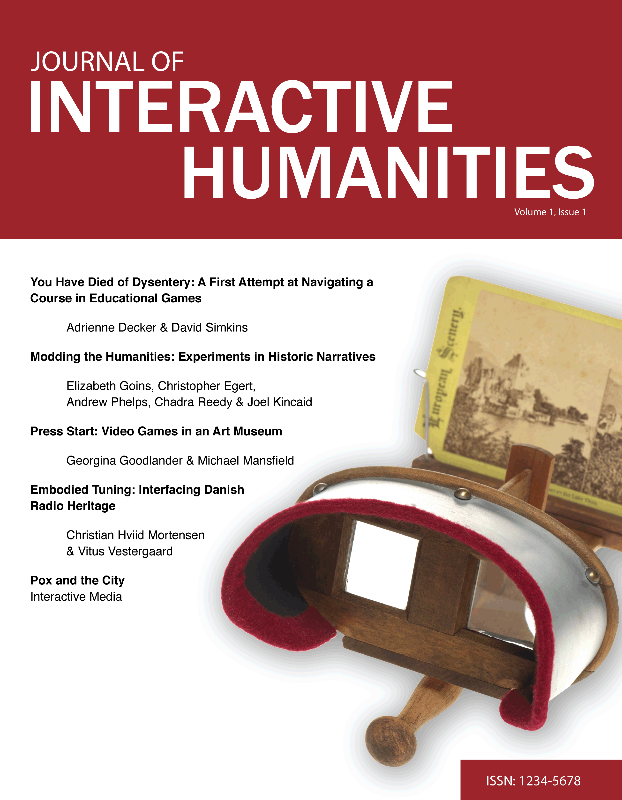Cover for the Journal of Interactive Humanities